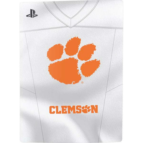 Clemson University White Jersey PS5 Digital Edition Console Skin
